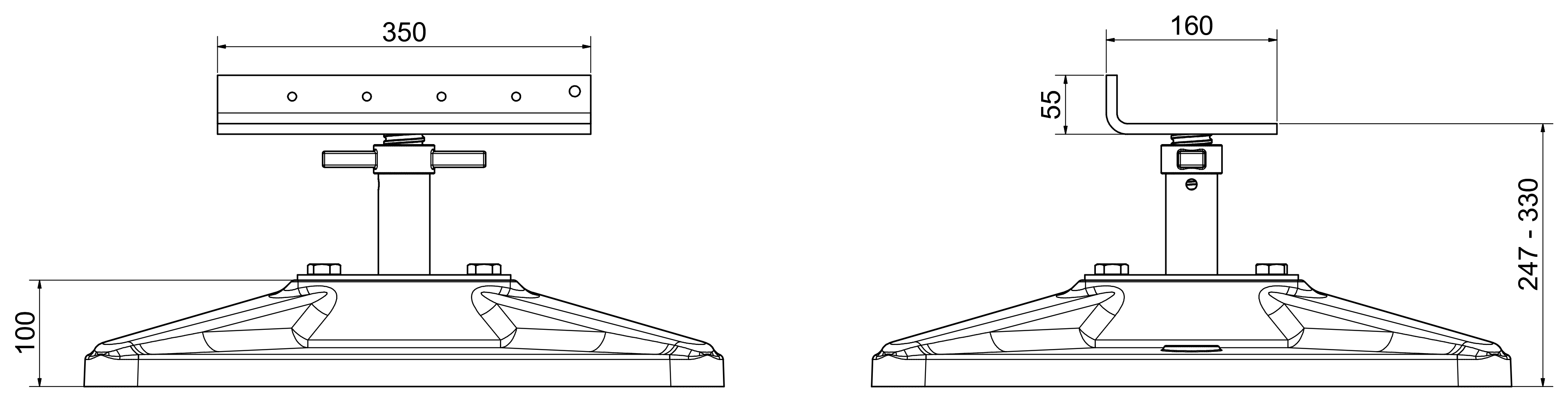Front and Side View of the S-Base